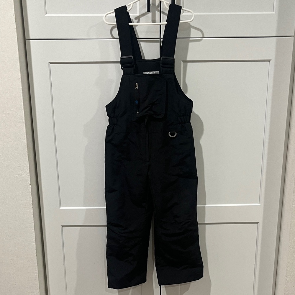Children's Black Winter Overalls